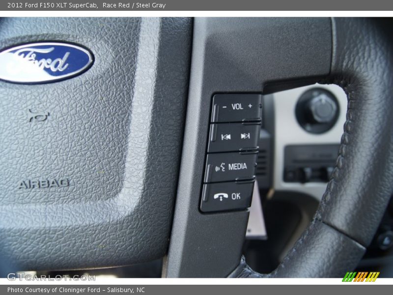 Race Red / Steel Gray 2012 Ford F150 XLT SuperCab