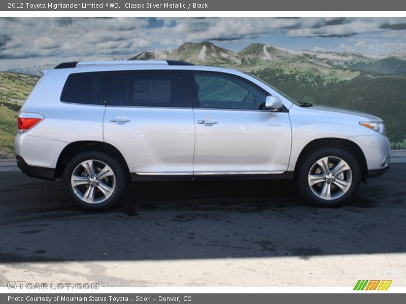 Classic Silver Metallic / Black 2012 Toyota Highlander Limited 4WD