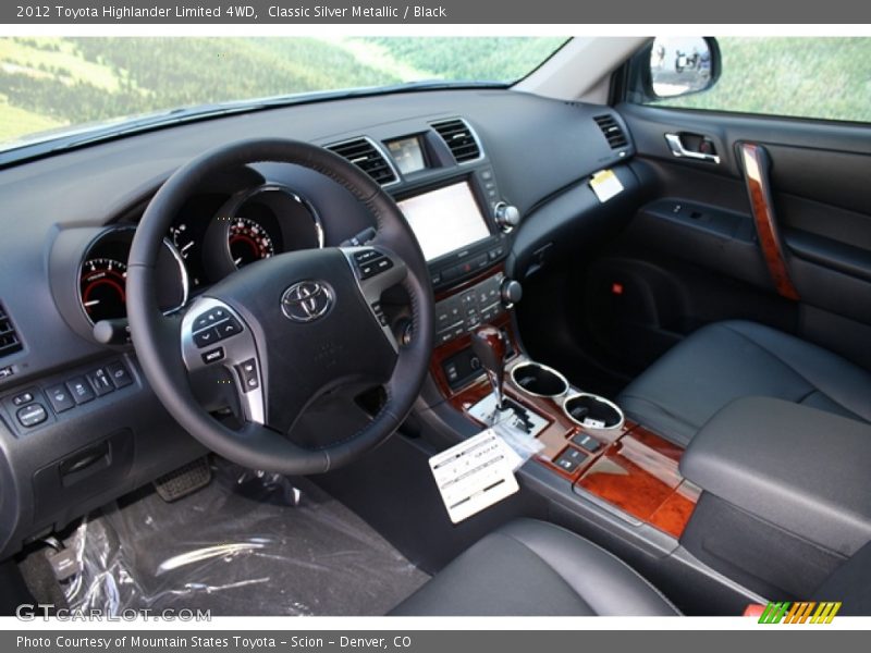 Classic Silver Metallic / Black 2012 Toyota Highlander Limited 4WD