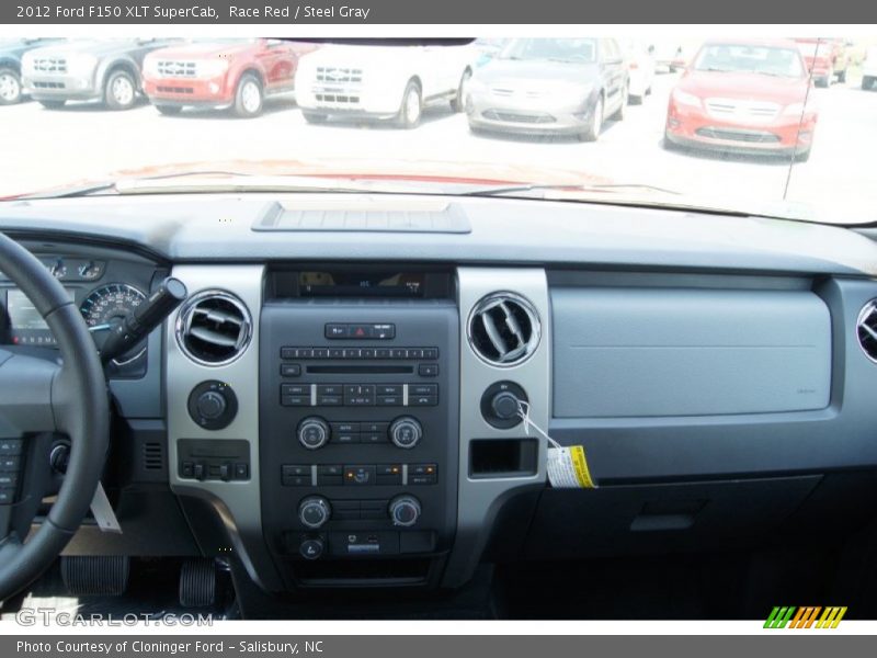 Race Red / Steel Gray 2012 Ford F150 XLT SuperCab