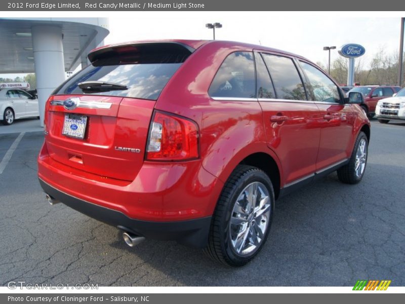 Red Candy Metallic / Medium Light Stone 2012 Ford Edge Limited