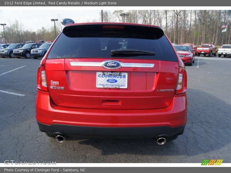 Red Candy Metallic / Medium Light Stone 2012 Ford Edge Limited