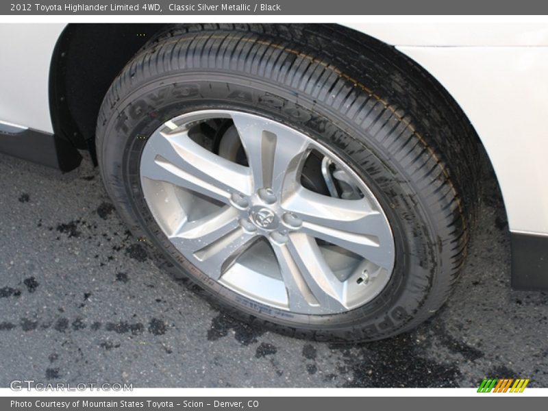 Classic Silver Metallic / Black 2012 Toyota Highlander Limited 4WD