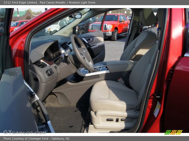 Red Candy Metallic / Medium Light Stone 2012 Ford Edge Limited