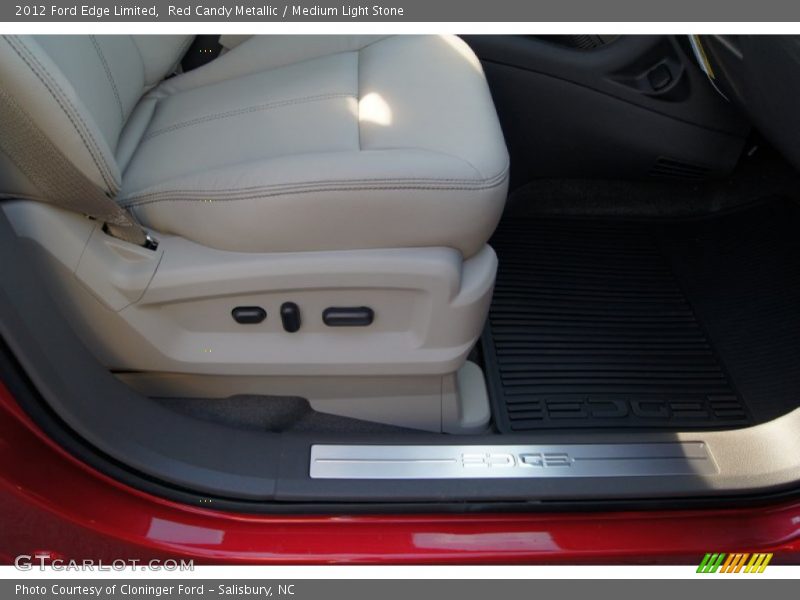 Red Candy Metallic / Medium Light Stone 2012 Ford Edge Limited