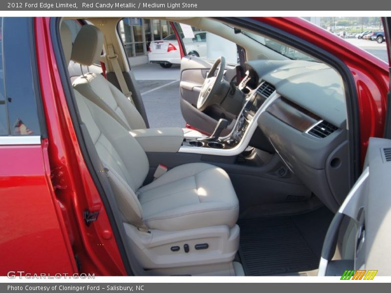 Red Candy Metallic / Medium Light Stone 2012 Ford Edge Limited