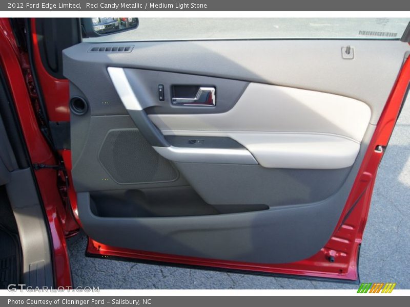 Red Candy Metallic / Medium Light Stone 2012 Ford Edge Limited