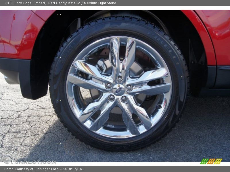 Red Candy Metallic / Medium Light Stone 2012 Ford Edge Limited