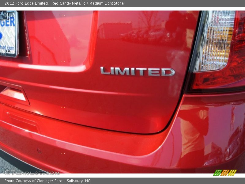 Red Candy Metallic / Medium Light Stone 2012 Ford Edge Limited