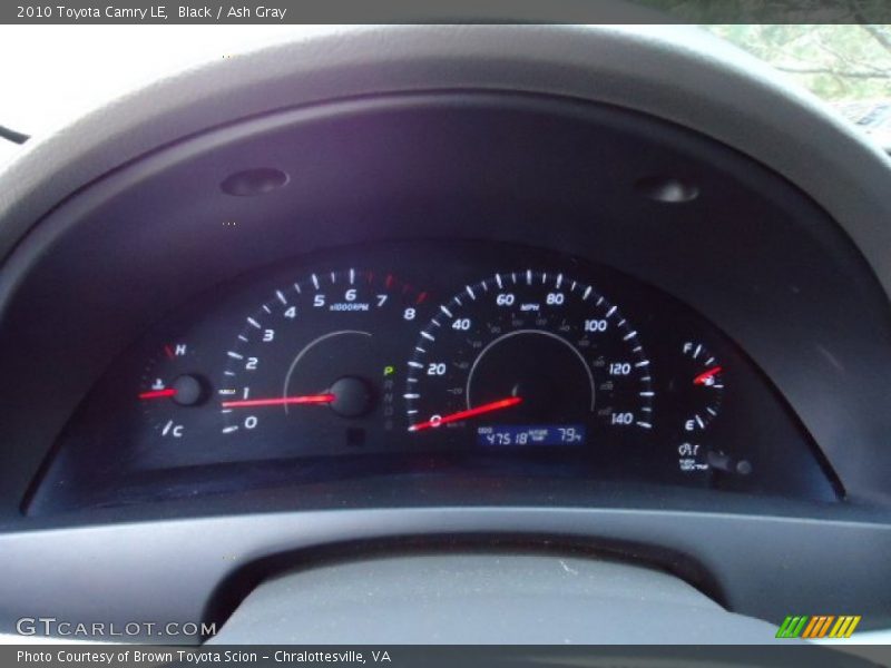 Black / Ash Gray 2010 Toyota Camry LE