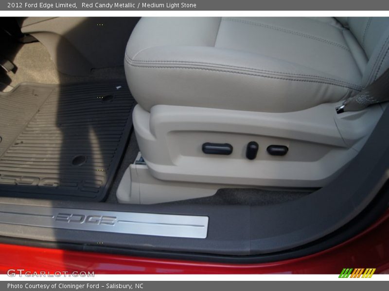 Red Candy Metallic / Medium Light Stone 2012 Ford Edge Limited