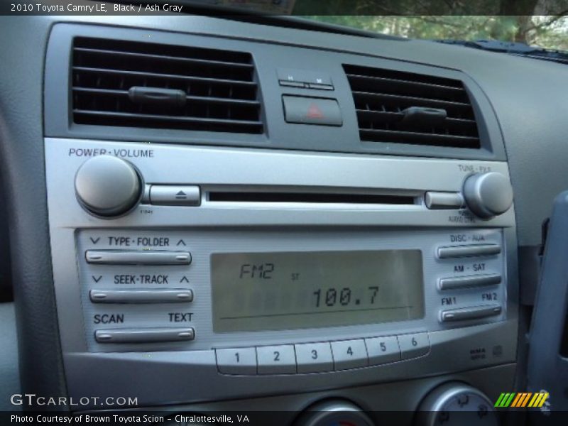 Black / Ash Gray 2010 Toyota Camry LE