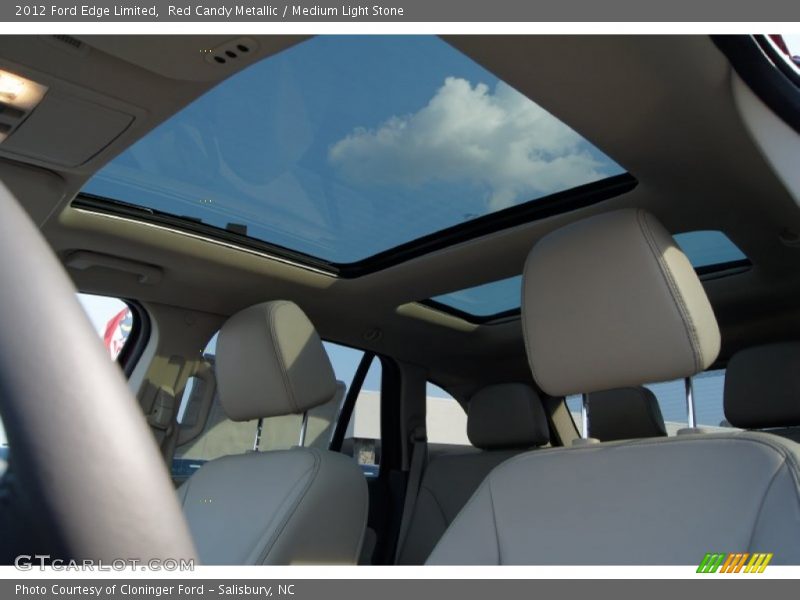 Red Candy Metallic / Medium Light Stone 2012 Ford Edge Limited