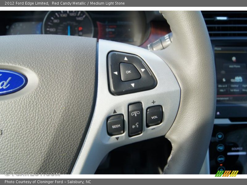 Red Candy Metallic / Medium Light Stone 2012 Ford Edge Limited
