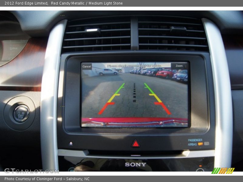 Red Candy Metallic / Medium Light Stone 2012 Ford Edge Limited
