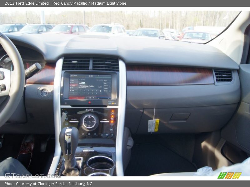 Red Candy Metallic / Medium Light Stone 2012 Ford Edge Limited