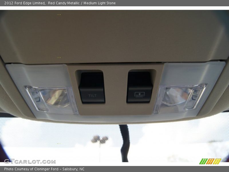 Red Candy Metallic / Medium Light Stone 2012 Ford Edge Limited