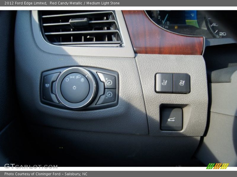 Red Candy Metallic / Medium Light Stone 2012 Ford Edge Limited