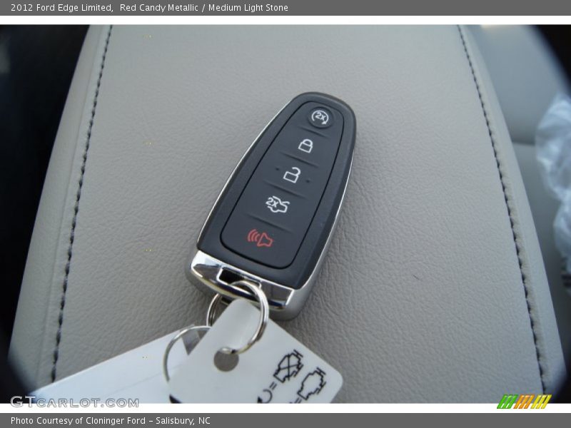Red Candy Metallic / Medium Light Stone 2012 Ford Edge Limited