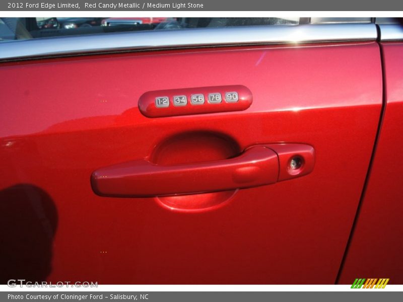 Red Candy Metallic / Medium Light Stone 2012 Ford Edge Limited