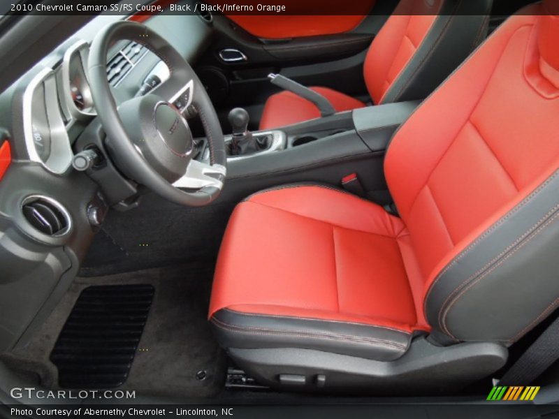 Black / Black/Inferno Orange 2010 Chevrolet Camaro SS/RS Coupe