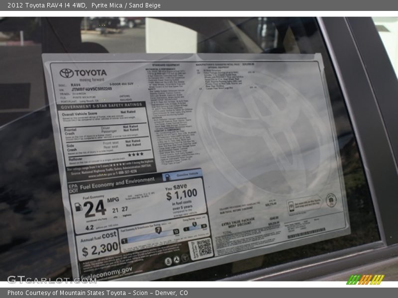Pyrite Mica / Sand Beige 2012 Toyota RAV4 I4 4WD