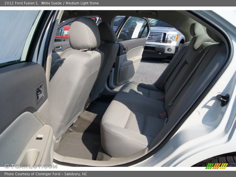 White Suede / Medium Light Stone 2012 Ford Fusion S