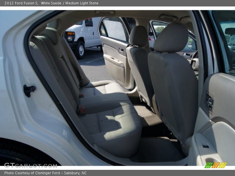White Suede / Medium Light Stone 2012 Ford Fusion S