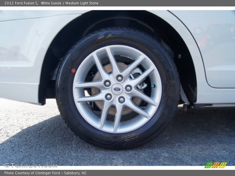 White Suede / Medium Light Stone 2012 Ford Fusion S