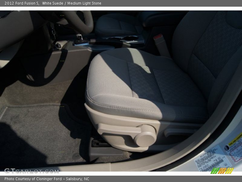 White Suede / Medium Light Stone 2012 Ford Fusion S