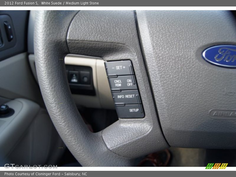 White Suede / Medium Light Stone 2012 Ford Fusion S