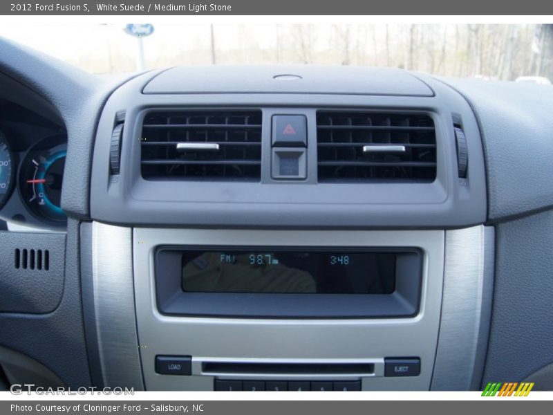 White Suede / Medium Light Stone 2012 Ford Fusion S