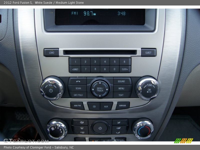 White Suede / Medium Light Stone 2012 Ford Fusion S