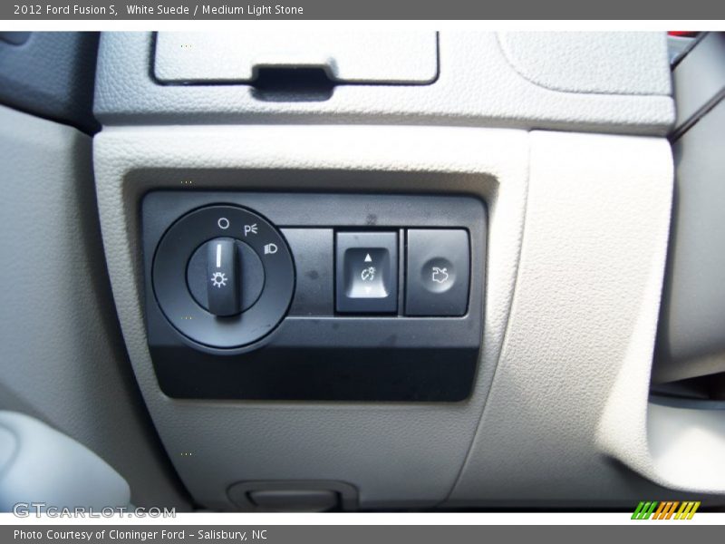 White Suede / Medium Light Stone 2012 Ford Fusion S