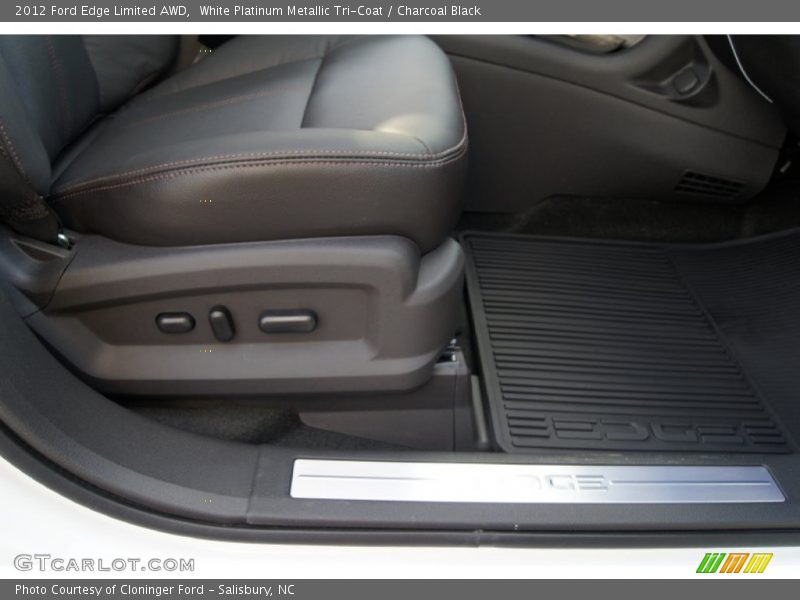 White Platinum Metallic Tri-Coat / Charcoal Black 2012 Ford Edge Limited AWD