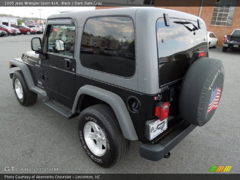 Black / Dark Slate Gray 2005 Jeep Wrangler Sport 4x4