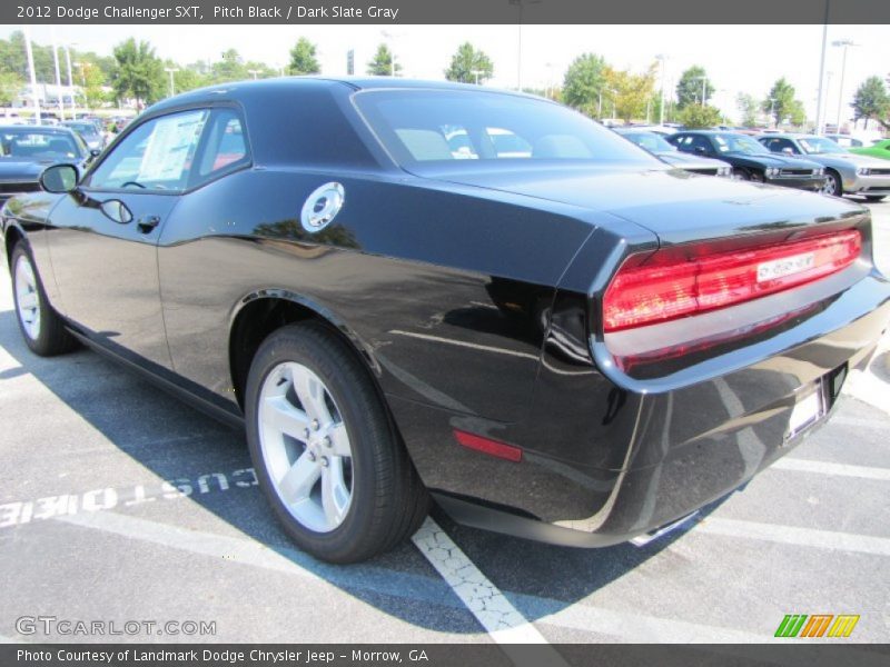 Pitch Black / Dark Slate Gray 2012 Dodge Challenger SXT