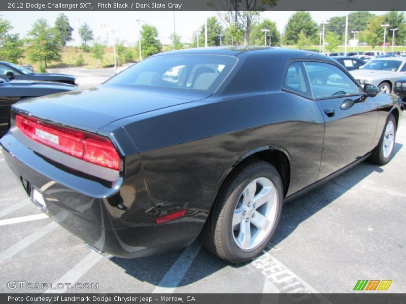 Pitch Black / Dark Slate Gray 2012 Dodge Challenger SXT
