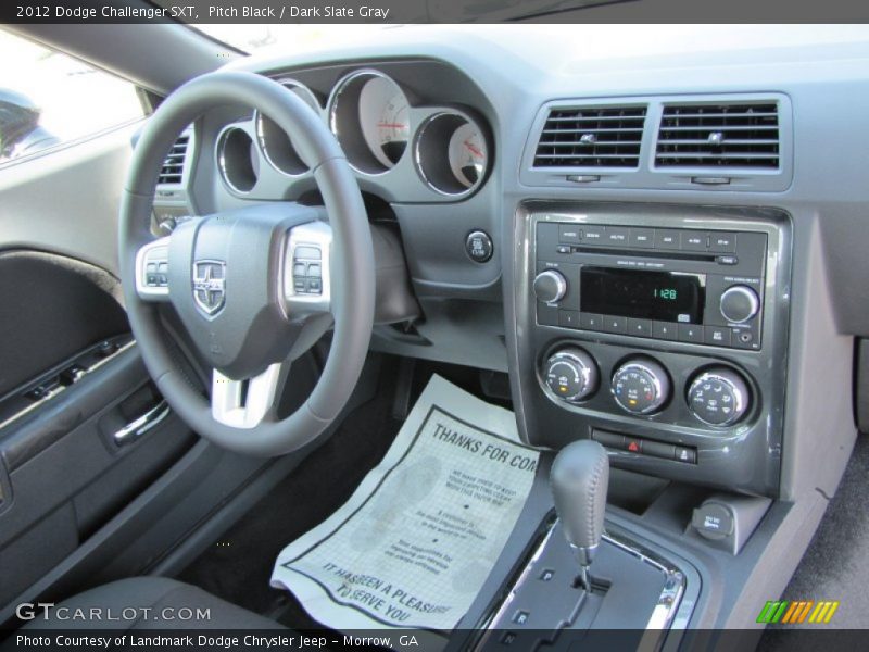 Pitch Black / Dark Slate Gray 2012 Dodge Challenger SXT