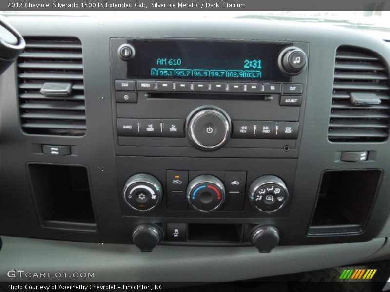 Silver Ice Metallic / Dark Titanium 2012 Chevrolet Silverado 1500 LS Extended Cab