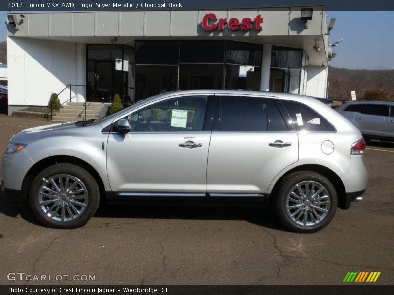 Ingot Silver Metallic / Charcoal Black 2012 Lincoln MKX AWD