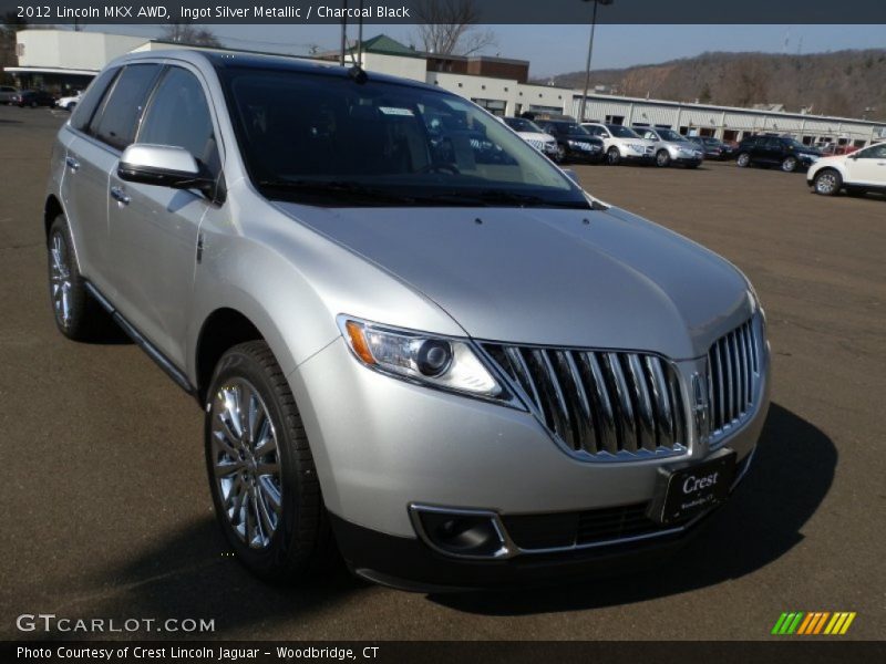 Ingot Silver Metallic / Charcoal Black 2012 Lincoln MKX AWD