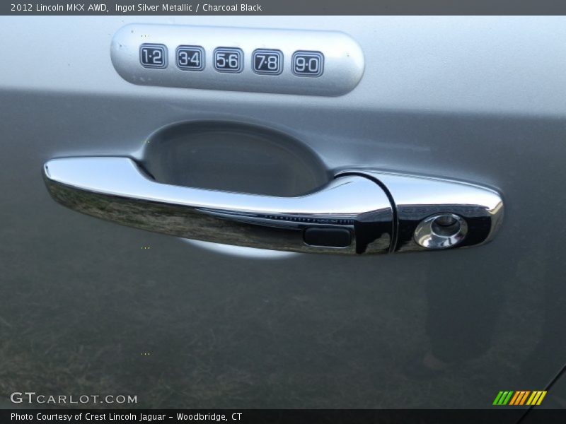 Ingot Silver Metallic / Charcoal Black 2012 Lincoln MKX AWD