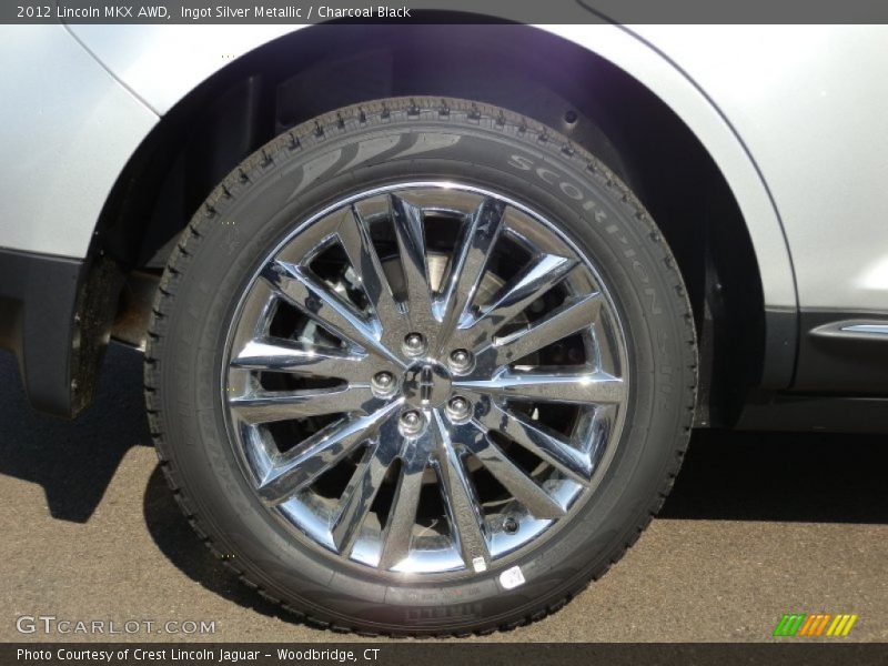 Ingot Silver Metallic / Charcoal Black 2012 Lincoln MKX AWD