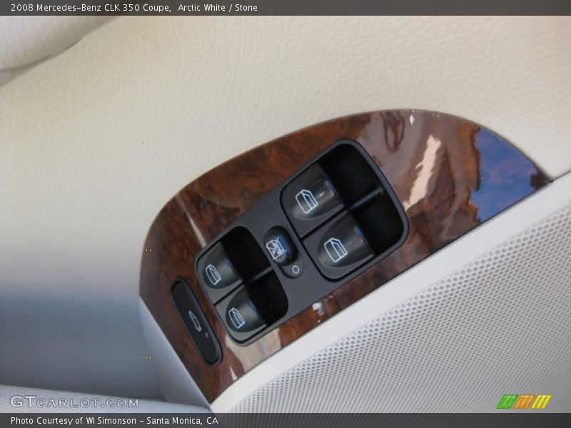Arctic White / Stone 2008 Mercedes-Benz CLK 350 Coupe