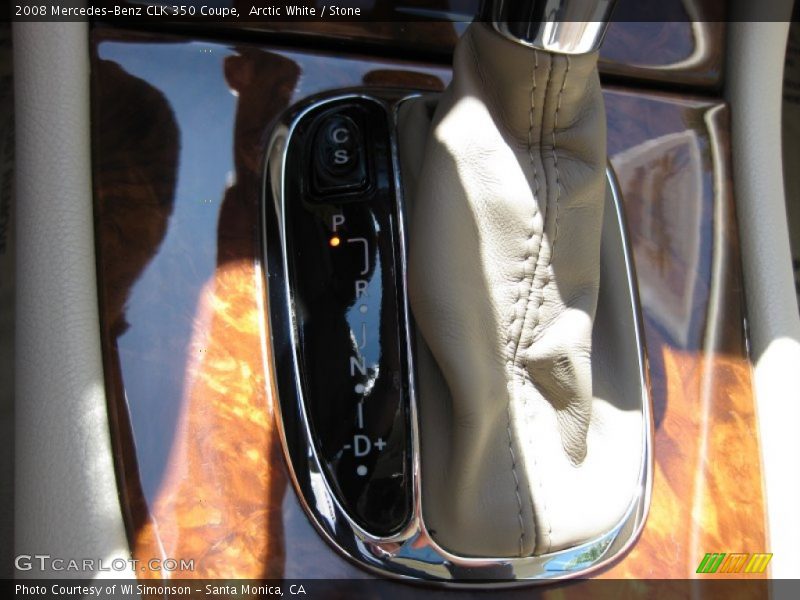 Arctic White / Stone 2008 Mercedes-Benz CLK 350 Coupe