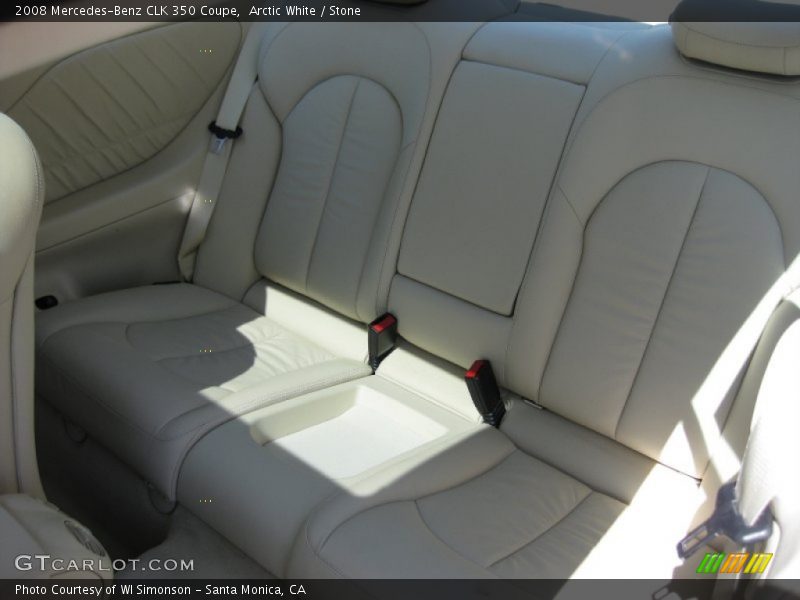 Arctic White / Stone 2008 Mercedes-Benz CLK 350 Coupe