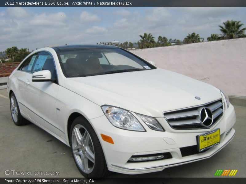 Arctic White / Natural Beige/Black 2012 Mercedes-Benz E 350 Coupe