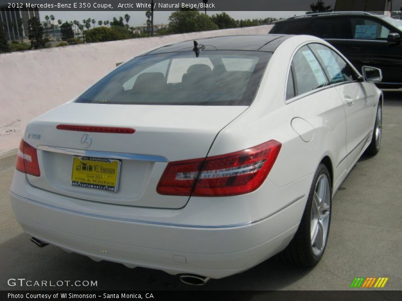Arctic White / Natural Beige/Black 2012 Mercedes-Benz E 350 Coupe