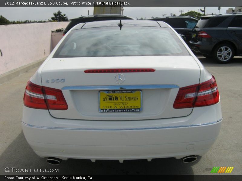 Arctic White / Natural Beige/Black 2012 Mercedes-Benz E 350 Coupe